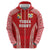 Custom Tonga Pacific Rugby 2024 Zip Hoodie Ngatu Tribal Pattern