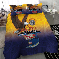 American Samoa Fautasi Bedding Set Bald Eage and Sailfish with Kakau Motifs LT03 - Polynesian Pride