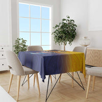 American Samoa Fautasi Tablecloth Bald Eage and Sailfish with Kakau Motifs LT03 - Polynesian Pride