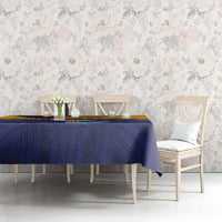 American Samoa Fautasi Tablecloth Bald Eage and Sailfish with Kakau Motifs LT03 - Polynesian Pride