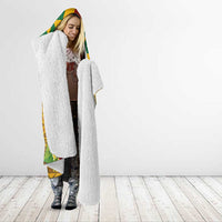 Melanesian Vanuatu Hooded Blanket With Tapa Tribal Pattern and Triangle Geometric Tricolor LT03 - Polynesian Pride