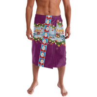 Merry Christmas Lavalava Funny Santa Claus Cards Photo and Polynesian Pattern Pink Color LT03 Pink - Polynesian Pride