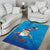 Hawaiian Santa Claus Snorkeling Area Rug Kakau and Polynesian Pattern