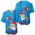 Hawaiian Santa Claus Snorkeling Baseball Jersey Kakau and Polynesian Pattern