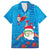 Hawaiian Santa Claus Snorkeling Family Matching Puletasi and Hawaiian Shirt Kakau and Polynesian Pattern