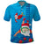 Hawaiian Santa Claus Snorkeling Polo Shirt Kakau and Polynesian Pattern