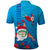 Hawaiian Santa Claus Snorkeling Polo Shirt Kakau and Polynesian Pattern