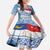 New Zealand Auckland Family Matching Mermaid Dress and Hawaiian Shirt Auckland's Flag and Coat of Arms - Koru Art Maori Pattern