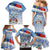 New Zealand Auckland Family Matching Mermaid Dress and Hawaiian Shirt Auckland's Flag and Coat of Arms - Koru Art Maori Pattern