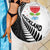 New Zealand Auckland Beach Blanket Auckland's Emblem and Silver Ferns - Maori Art Tattoo