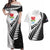 New Zealand Auckland Couples Matching Off Shoulder Maxi Dress and Hawaiian Shirt Auckland's Emblem and Silver Ferns - Maori Art Tattoo