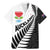 New Zealand Auckland Family Matching Mermaid Dress and Hawaiian Shirt Auckland's Emblem and Silver Ferns - Maori Art Tattoo