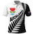 New Zealand Auckland Polo Shirt Auckland's Emblem and Silver Ferns - Maori Art Tattoo