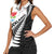 New Zealand Auckland Women Sleeveless Polo Shirt Auckland's Emblem and Silver Ferns - Maori Art Tattoo