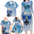 New Zealand Nelson Family Matching Long Sleeve Bodycon Dress and Hawaiian Shirt Nelson's Flag and Seal - Maori Art Tattoo