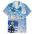 New Zealand Nelson Family Matching Off Shoulder Maxi Dress and Hawaiian Shirt Nelson's Flag and Seal - Maori Art Tattoo