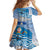 New Zealand Nelson Family Matching Off Shoulder Short Dress and Hawaiian Shirt Nelson's Flag and Seal - Maori Art Tattoo