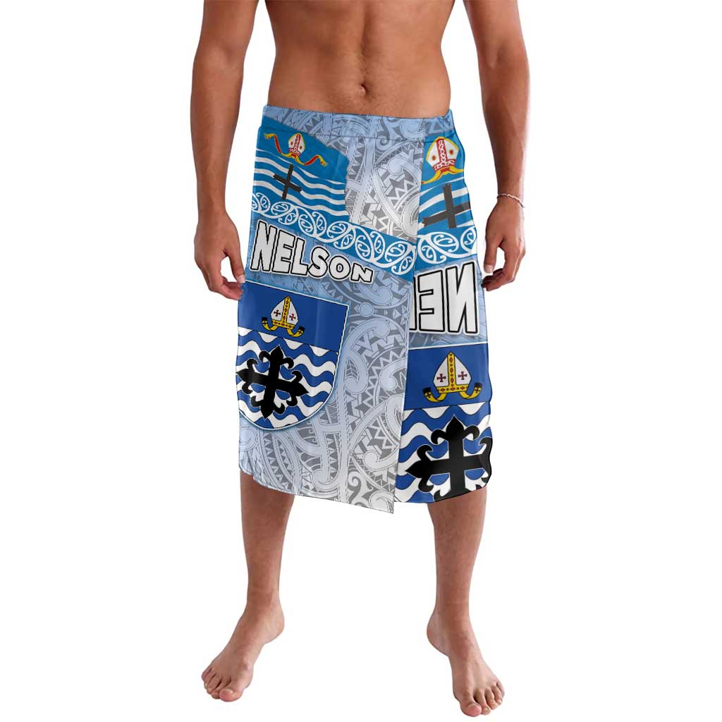 New Zealand Nelson Lavalava Nelson's Flag and Seal - Maori Art Tattoo LT03 White - Polynesian Pride