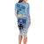 New Zealand Nelson Long Sleeve Bodycon Dress Nelson's Flag and Seal - Maori Art Tattoo