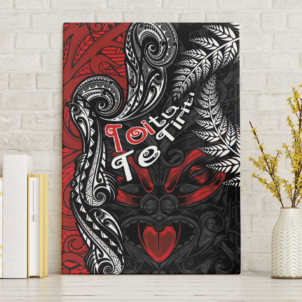 Aotearoa Toitu Te Tiriti Canvas Wall Art New Zealand Honour the Treaty - Te Tiriti Is Us