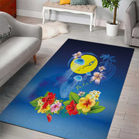 Palau Jellyfish Area Rug Ocean Heritage Tropical Plants LT03 - Polynesian Pride