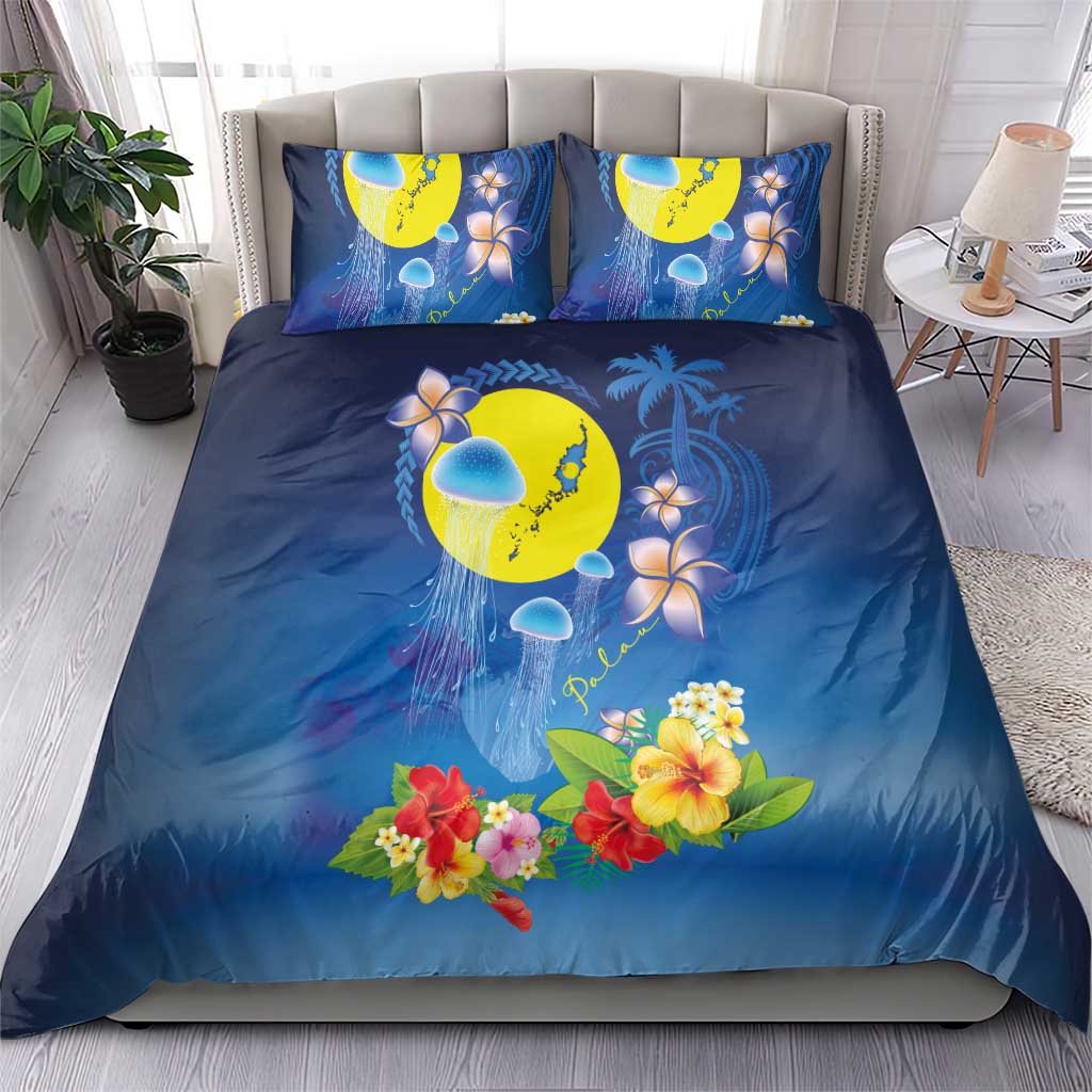 Palau Jellyfish Bedding Set Ocean Heritage Tropical Plants LT03 - Polynesian Pride