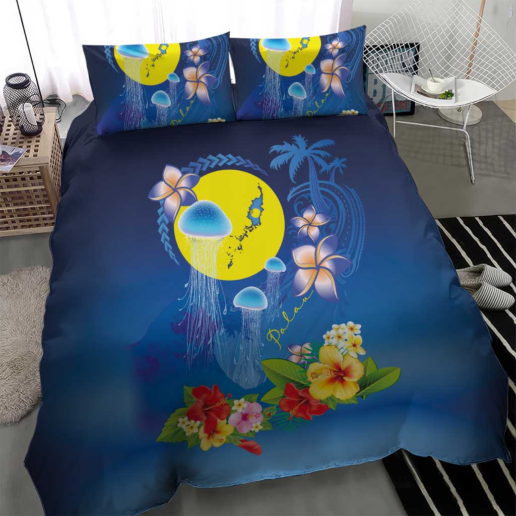 Palau Jellyfish Bedding Set Ocean Heritage Tropical Plants LT03 - Polynesian Pride