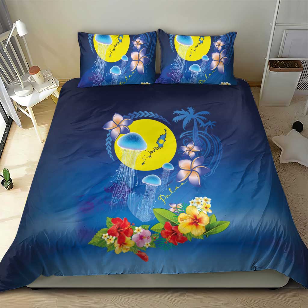 Palau Jellyfish Bedding Set Ocean Heritage Tropical Plants LT03 - Polynesian Pride
