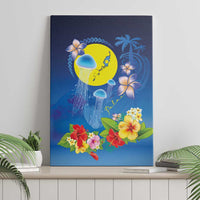 Palau Jellyfish Canvas Wall Art Ocean Heritage Tropical Plants LT03 - Polynesian Pride