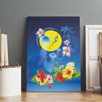Palau Jellyfish Canvas Wall Art Ocean Heritage Tropical Plants LT03 - Polynesian Pride