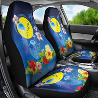 Palau Jellyfish Car Seat Cover Ocean Heritage Tropical Plants LT03 - Polynesian Pride