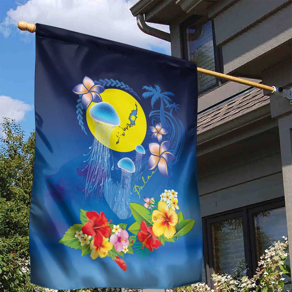 Palau Jellyfish Garden Flag Ocean Heritage Tropical Plants LT03 - Polynesian Pride