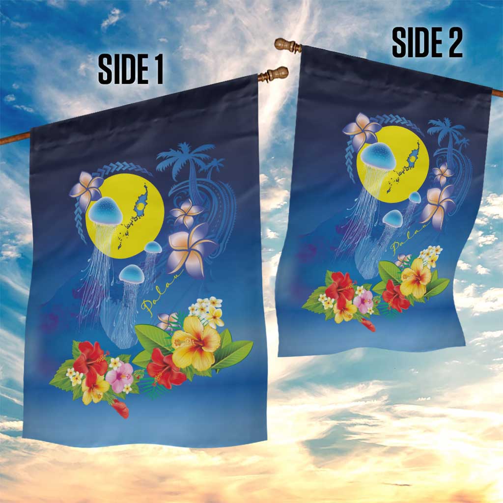 Palau Jellyfish Garden Flag Ocean Heritage Tropical Plants LT03 - Polynesian Pride