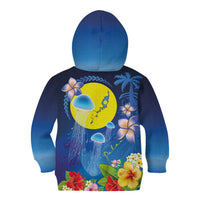 Palau Jellyfish Kid Hoodie Ocean Heritage Tropical Plants LT03 - Polynesian Pride