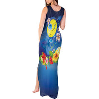 Palau Jellyfish Tank Maxi Dress Ocean Heritage Tropical Plants LT03 - Polynesian Pride