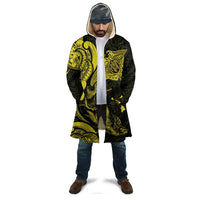 Hawaiian Manta Rays Cloak Tribal Hibiscus Polynesian Tattoos Yellow Color LT03 - Polynesian Pride