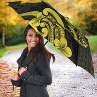 Hawaiian Manta Rays Umbrella Tribal Hibiscus Polynesian Tattoos Yellow Color LT03 - Polynesian Pride