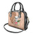 Guam Seal and Latte Stone With Ethnic Tapa Pattern Shoulder Handbag Peach Fuzz Color LT03 - Polynesian Pride