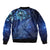 New Zealand Matariki Bomber Jacket Maori Pattern and Silver Fern