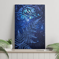 New Zealand Matariki Canvas Wall Art Maori Pattern and Silver Fern LT03 - Polynesian Pride