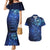 New Zealand Matariki Couples Matching Mermaid Dress and Hawaiian Shirt Maori Pattern and Silver Fern