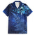 New Zealand Matariki Family Matching Off The Shoulder Long Sleeve Dress and Hawaiian Shirt Maori Pattern and Silver Fern