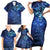 New Zealand Matariki Family Matching Short Sleeve Bodycon Dress and Hawaiian Shirt Maori Pattern and Silver Fern