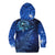 New Zealand Matariki Kid Hoodie Maori Pattern and Silver Fern