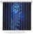 New Zealand Matariki Shower Curtain Maori Pattern and Silver Fern