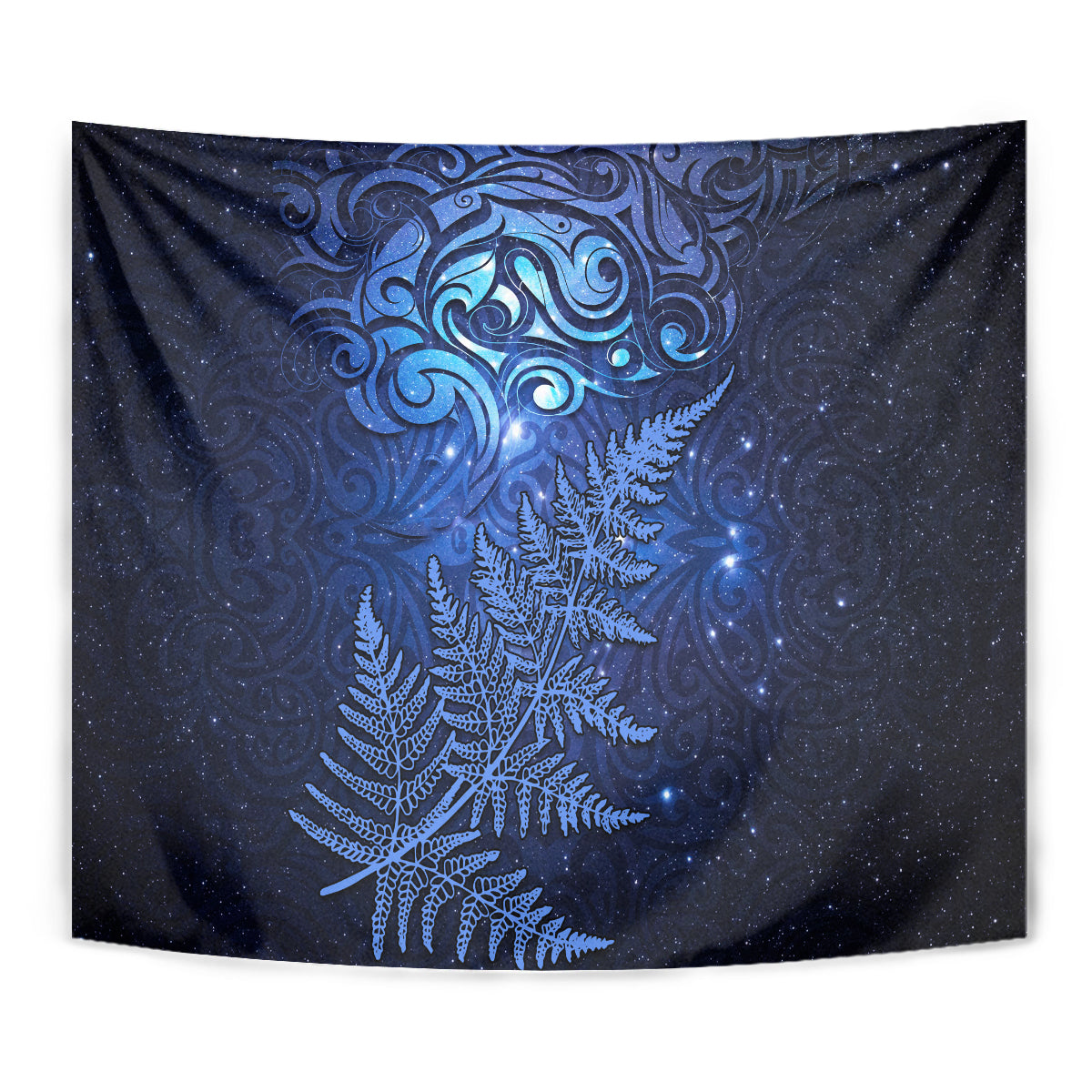 New Zealand Matariki Tapestry Maori Pattern and Silver Fern LT03 - Polynesian Pride