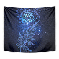 New Zealand Matariki Tapestry Maori Pattern and Silver Fern LT03 - Polynesian Pride