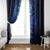 New Zealand Matariki Window Curtain Maori Pattern and Silver Fern