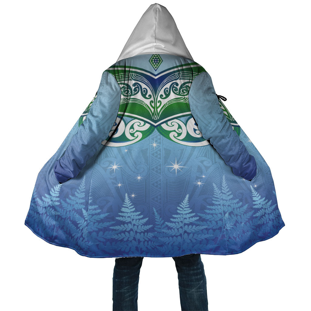 Aotearoa New Zealand New Year Cloak Maori Motifs with Silver Fern and Matariki Stars LT03 Unisex Multicolor - Polynesian Pride