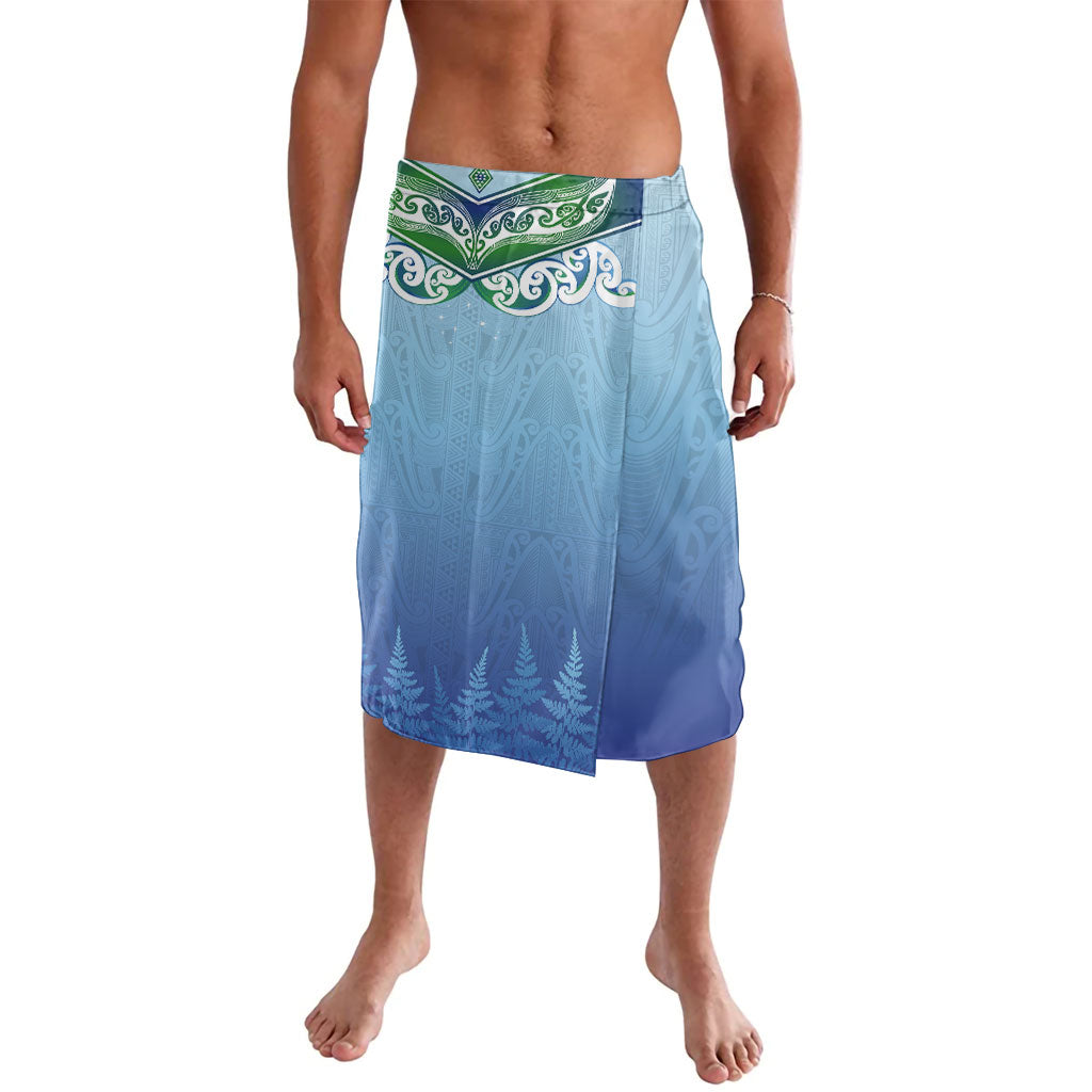 Aotearoa New Zealand New Year Lavalava Maori Motifs with Silver Fern and Matariki Stars LT03 Multicolor - Polynesian Pride
